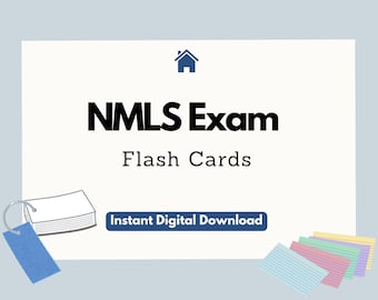 Tarjetas de estudio para el examen NMLS de originador de préstamos hipotecarios SAFE 2025
