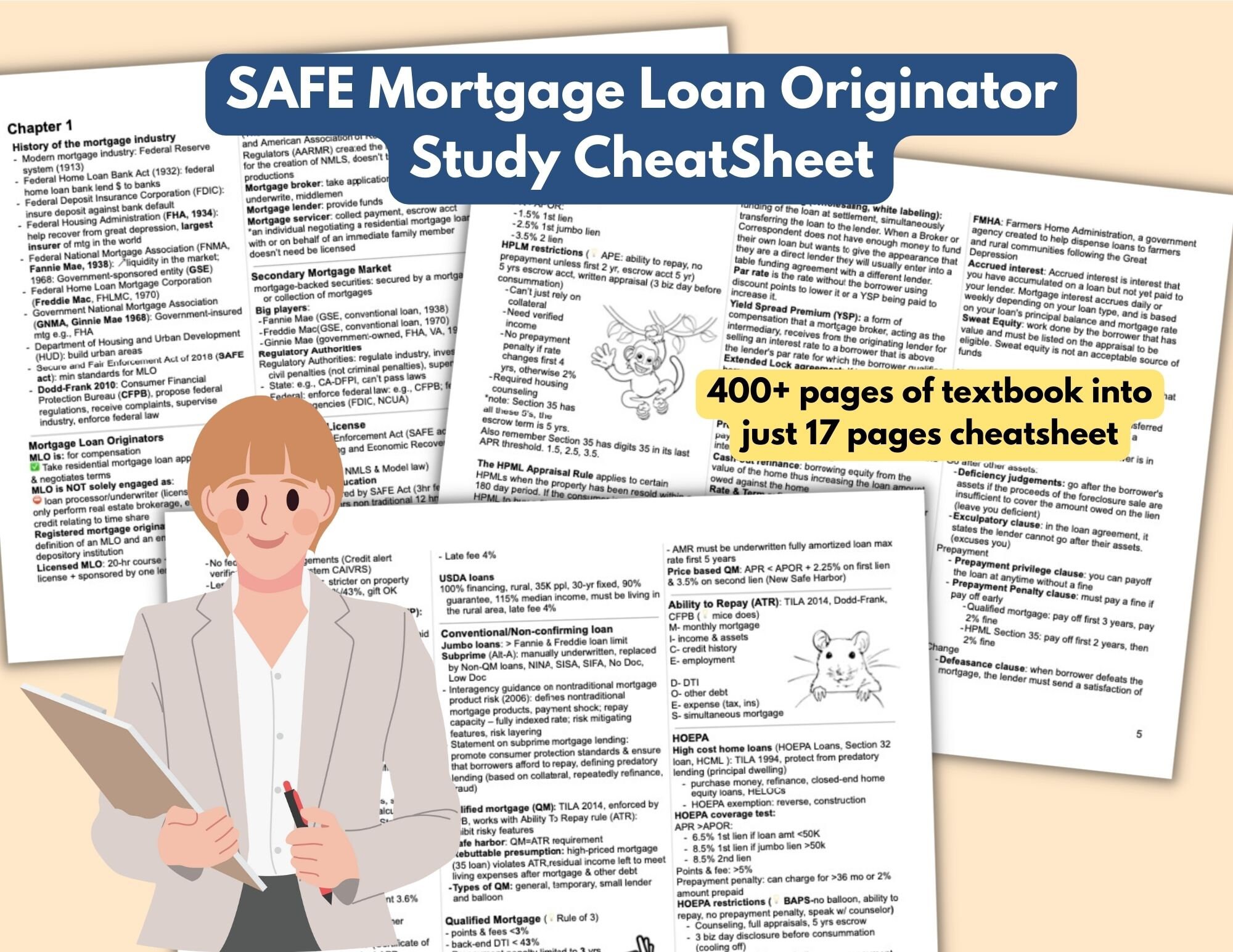 NMLS Exam 2023 Study Bundle Cheat Sheet & Flash Cards Etsy