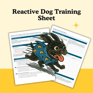 Reactive Dog Training Worksheet