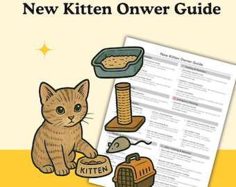 Guía para nuevos dueños de gatitos: descarga digital instantánea
