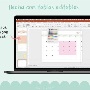 Calendario 2023 editable en Power Point imagen 4