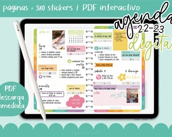 Agenda Escolar 22-23 DIGITAL | PDF interactivo | compatible con Goodnotes