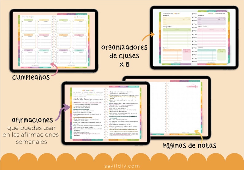 Agenda 2023 DIGITAL PDF interactivo compatible con Goodnotes imagen 7