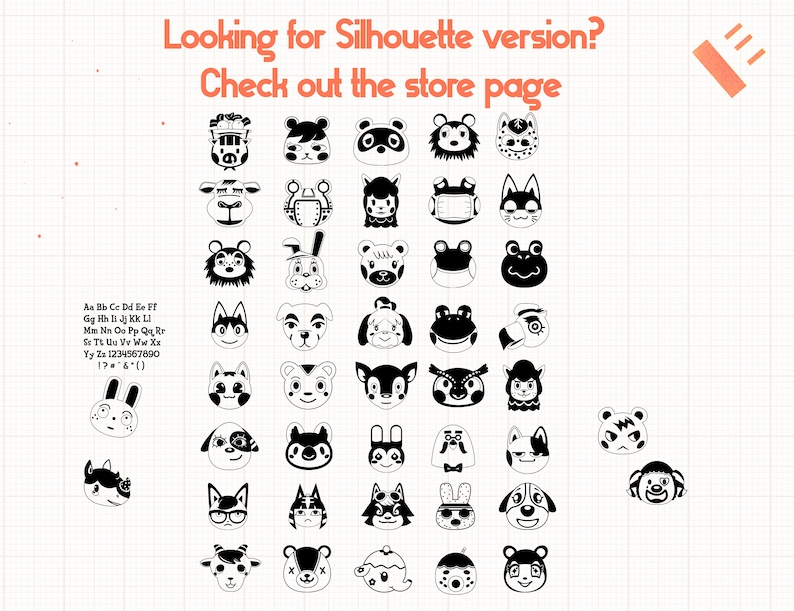 Download Animal Crossing SVG Animal Crossing Clipart Animal Crossing | Etsy