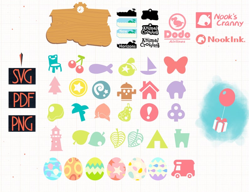 Download Animal Crossing SVG Animal Crossing Items Animal Crossing ...