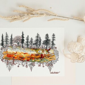 Carte de vœux orange vierge | wiccan décor, populaire en ce moment, cadeau de déménagement, côte nord-ouest, cadeau pour tout le monde