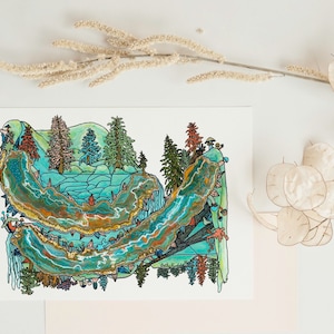 carte de vœux vierge | wiccan décor, populaire en ce moment, cadeau de déménagement, côte nord-ouest, cadeau pour tout le monde, juste parce que carte, art mystique