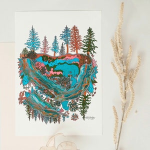 carte de vœux vierge | wiccan décor, populaire en ce moment, cadeau de déménagement, côte nord-ouest, cadeau pour tout le monde, juste parce que carte, art mystique