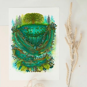 carte de vœux vierge | wiccan décor, populaire en ce moment, cadeau de déménagement, côte nord-ouest, cadeau pour tout le monde