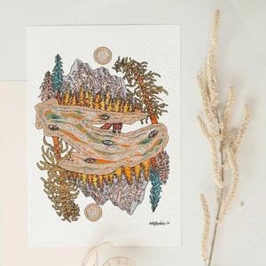 carte de vœux vierge | wiccan décor, populaire en ce moment, cadeau de déménagement, côte nord-ouest, cadeau pour tout le monde, juste parce que carte, art mystique