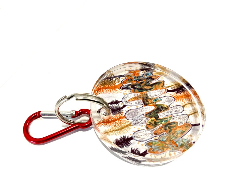 mushroom keychain crystal keychain bridesmaid gift mindfulness gift popular right now Boho keychain resin art cute school supplies