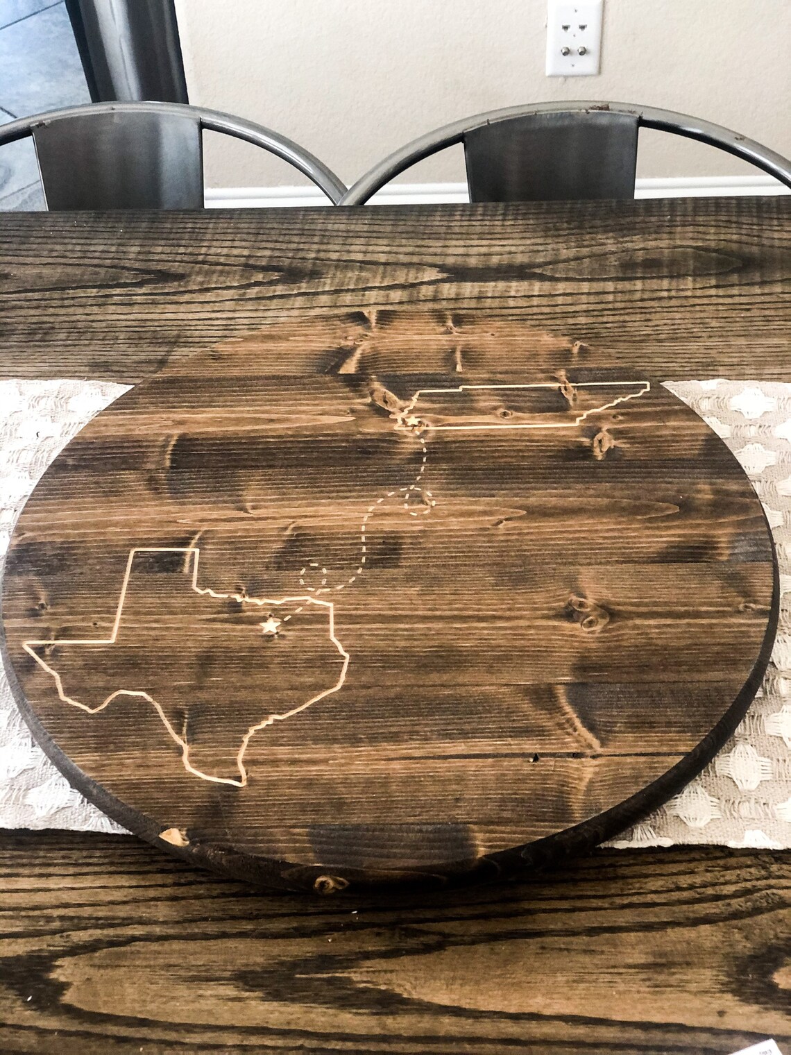 Personalized Engraved Lazy Susan Wood Lazy Susan Customized Etsy