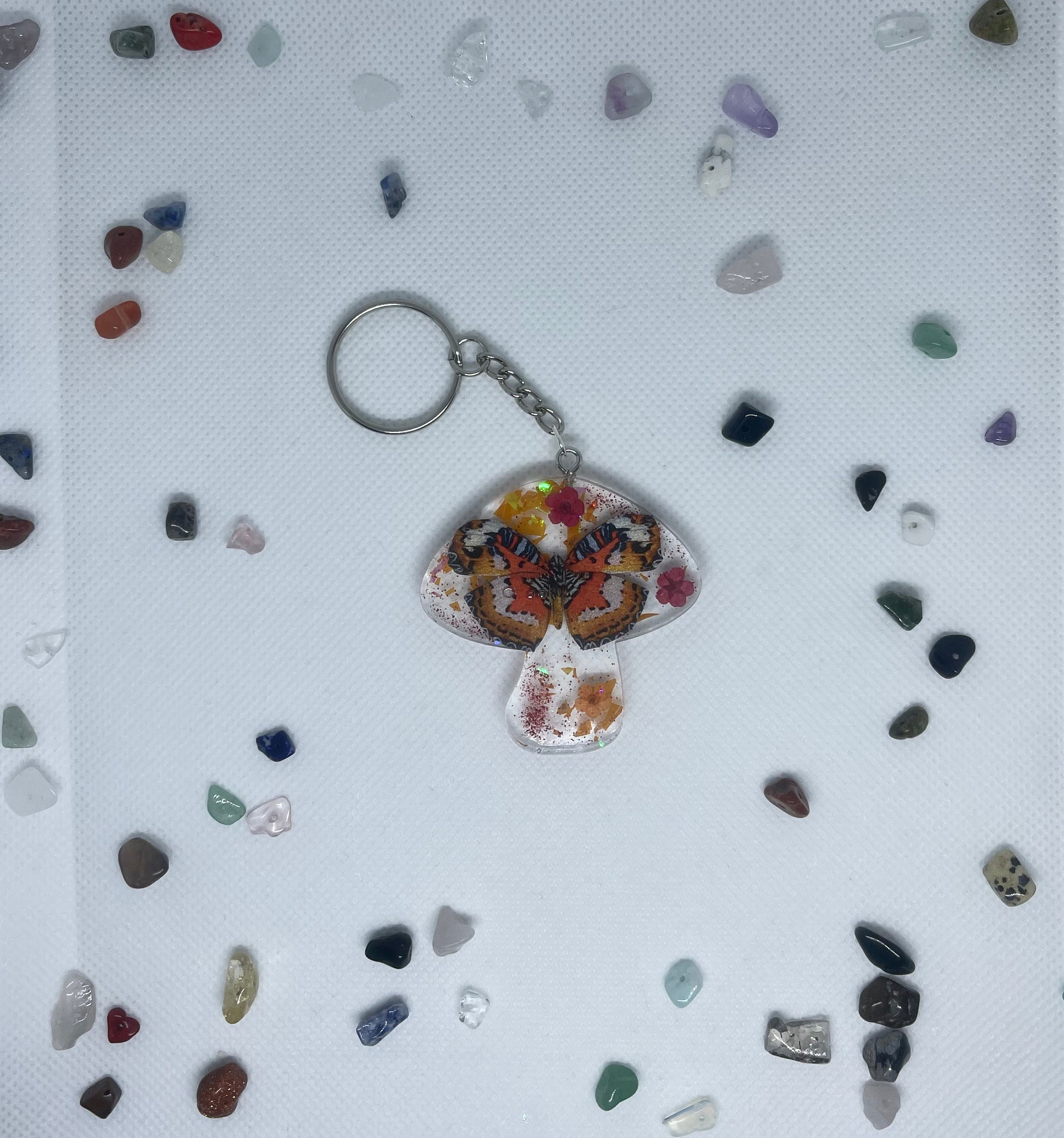 Mushroom keychain Etsy