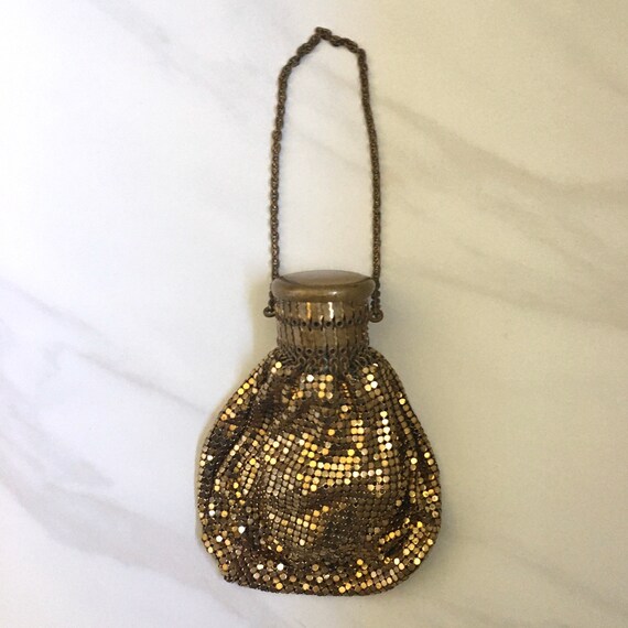 Whiting Davis Gold Metal Mesh 1920s Antique Expand
