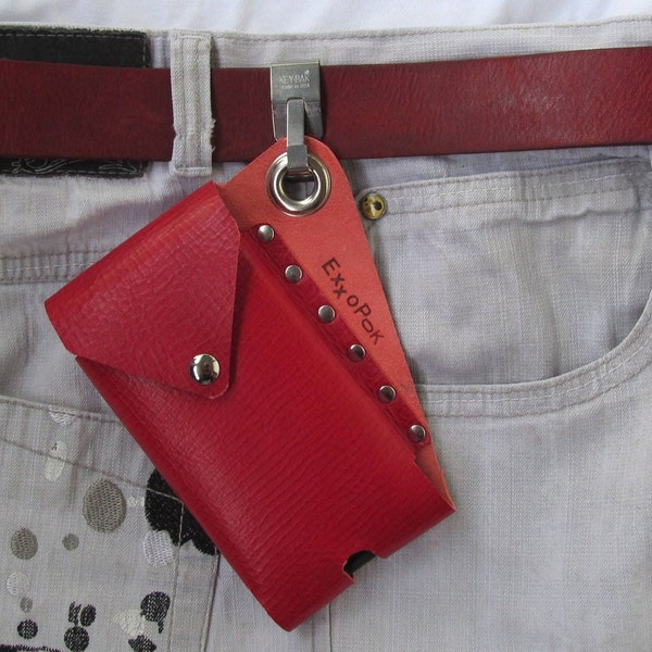 Leather cell phone holster with belt clip. for iphone 5 5s 6 6s, galaxy alpha, redmi 2, idol x+