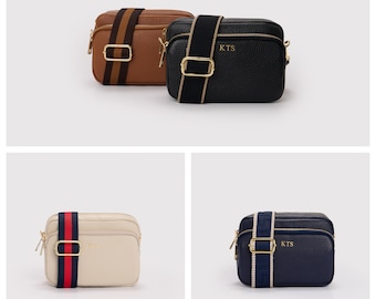 Personalised Leather Crossbody Bag