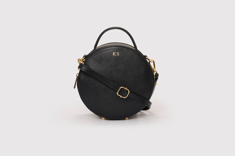 Leather Crossbody Bag Black Classic Only