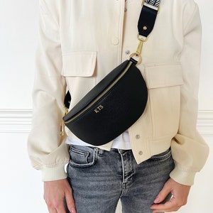 Personalised leather Bum Bag zdjęcie 9