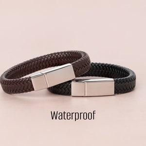 Mens Bracelet Mens Leather Bracelet Mens Personalised Bracelet