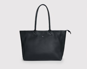 Leather Tote Bag Personalised, Various Colours Available