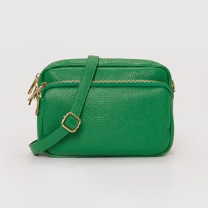 Crossbody Bag Leather Crossbody Bag Green Classic Only