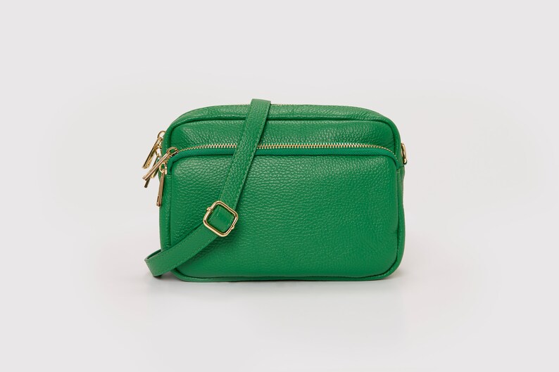 Crossbody Bag Leather Crossbody Bag Green Classic Only