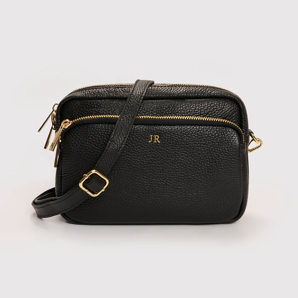 Bolso bandolera de cuero