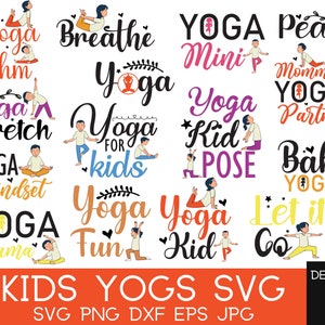 Kids Yoga Clipart for Moms,Mommy and Me Yoga,Kids Yoga tshirts,Yoga Classes for Kids,Kids Mediation Yoga,Kids Yoga Poses, KidsSVG Yoga Shirt