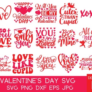 Valentines Day SVG file, Hearts and Cupid, Bow and Arrow Cupid, Sweetheart Valentine, Gift for her, Gift for him, For Valentines Day, LOVE
