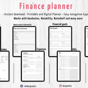 Finance Planner Printable Financial Journal Budget Template - Etsy