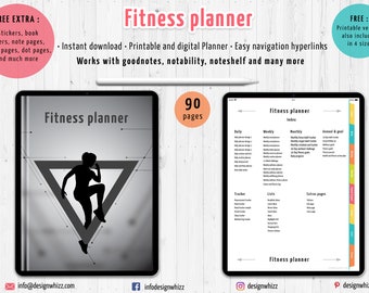 Best fitness planner, fitness journal, meal planner, health planner, workout log, food diary, fitness challenge, wellness planner, self care