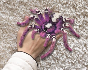 あみぐるみ　編物　クモ　蜘蛛　タランチュラ　ハンドメイド　かぎ針　毛糸　手芸 あみぐるみ 編物 クモ 蜘蛛 タランチュラ ハンドメイド かぎ針 毛糸
