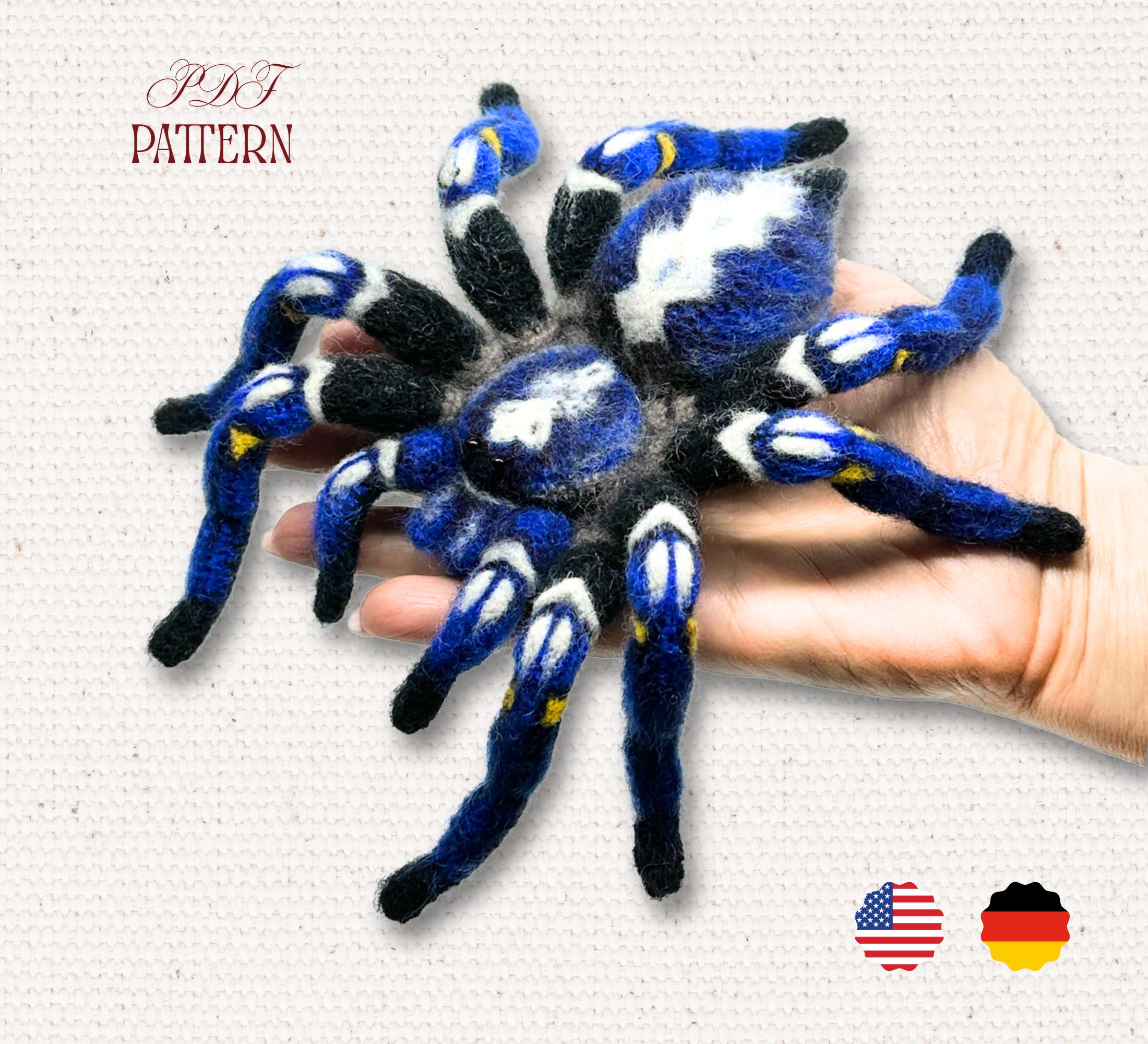 Crochet Pattern – Poecilotheria Metallica Tarantula | Realistic