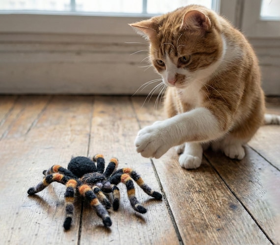 Crocheted Mexican Red-knee Tarantula. Stuffed Realistic Spider. - Etsy