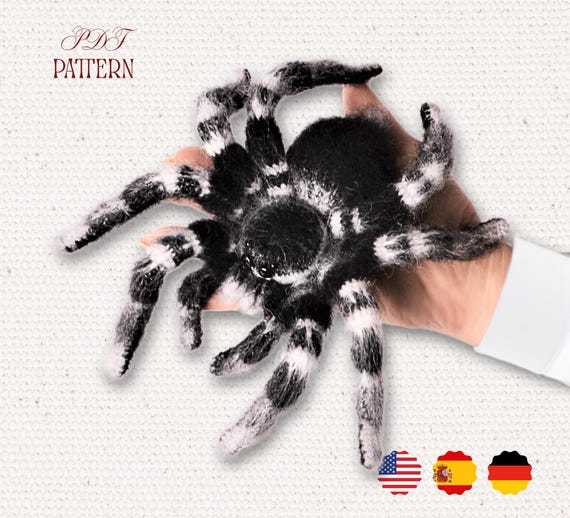 Crochet Pattern – Brazilian Whiteknee Tarantula | Realistic