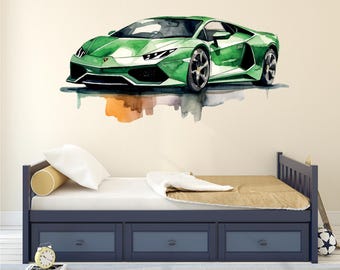 Adesivo Per Auto - Lamborghini Automobili - Quadrato 150 Mm - Set Di 2 / Cassetta Degli Attrezzi Per Esterni - Italia - Foto 3