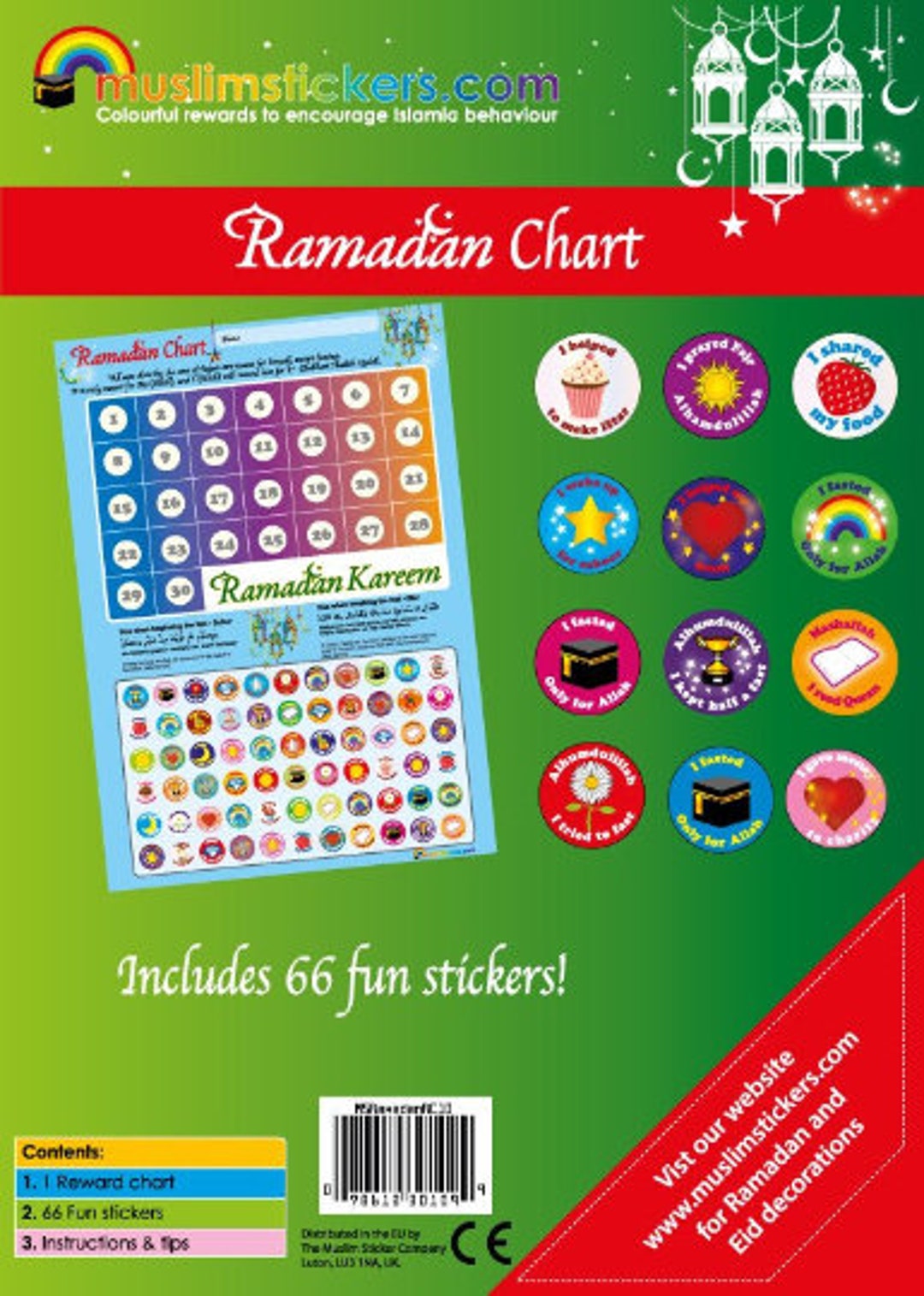 Ramadan Calendar Gift for Kids Comes With Stickers Eid Gifts - Etsy
