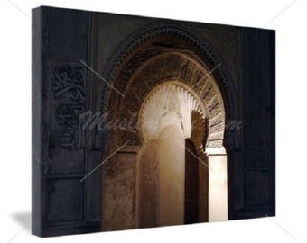 Old Mosque Arch Entrance Photo Islamic Gallery Wrapped Canvas Art Print Wall Art Ramadan Eid Home Decoration Gift