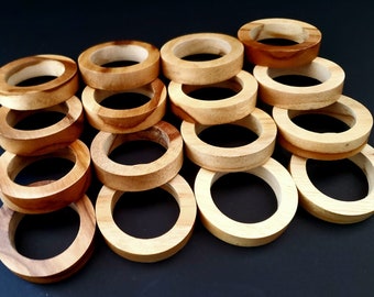 Exotic Wood Napkin Ring - Set of 4, 6, 10 or 20 pieces