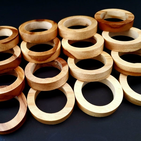 Exotic Wood Napkin Ring - Set of 4, 6, 10 or 20 pieces