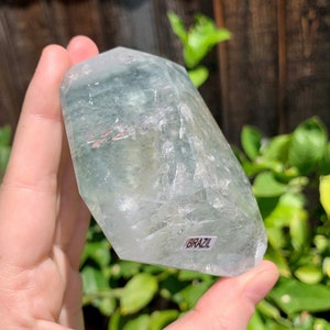 Rare Blue Tara Amphibole Quartz Freeform - Crown Chakra Crystal Generator