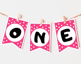 Minnie Mouse Birthday Banner Printable – Pink Full Alphabet Party Decoration, Baby Shower, Instant Download