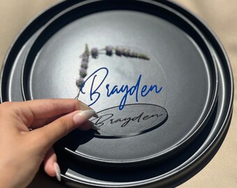 Acryl Sitzplatz Name - Hochzeitstisch Dekor - Runde personalisierte Tischkarte - Baby Shower Sitzkarten - Modernes Dekor - Hochzeitsgeschenke