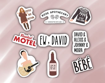 Schitts Creek Sticker Bundle, Hydroflask Stickers, Water Bottle Stickers, Laptop Stickers