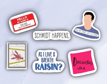 New Girl Sticker Bundle, New Girl, Nick New Girl, Laptop Sticker