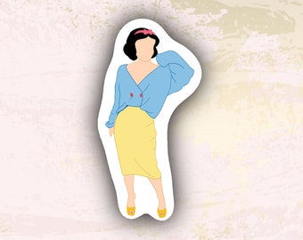 Chic Snow White Sticker, Snow White Sticker, Modern Princess Sticker, Princess Sticker, Disney Sticker