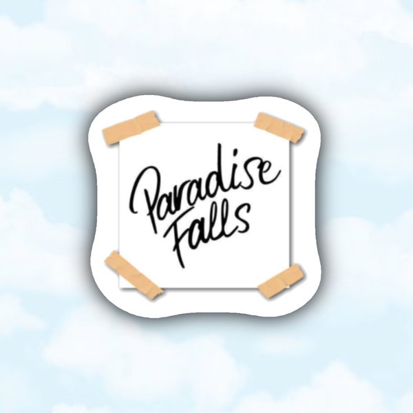 Paradise Falls Sticker, Paradise Falls Jar Sticker, UP Sticker, Disney Sticker