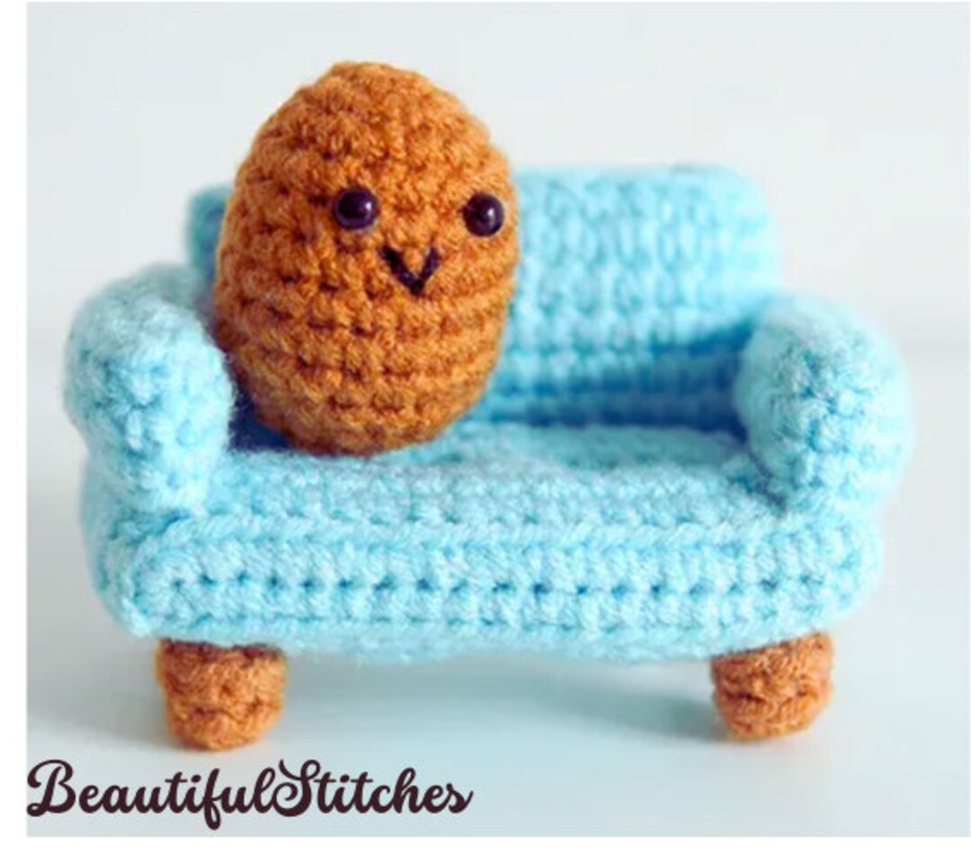 Couch Spud Buddy Handcrafted Crochet Potato Plush Etsy