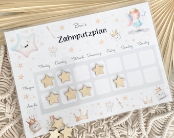 Zahnputzplan personalisiert | Motivationsplan | Routineplan