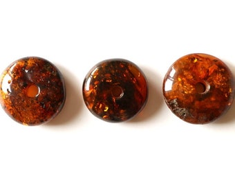 Cognac color massive  amber donut, massive Baltic amber donut, large pendants with hole, wholesale amber,cognac amber, wholesale amber,